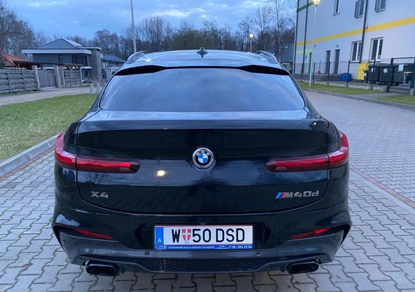 BMW X4 cena 149000 przebieg: 74000, rok produkcji 2019 z Kościerzyna małe 56